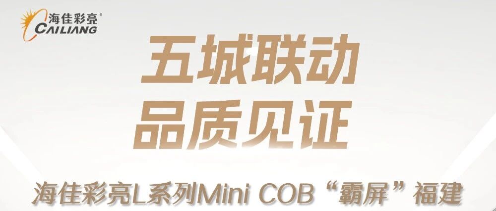 案例集锦 | 海佳彩亮L系列Mini COB系列LED显示屏“霸屏”福建！