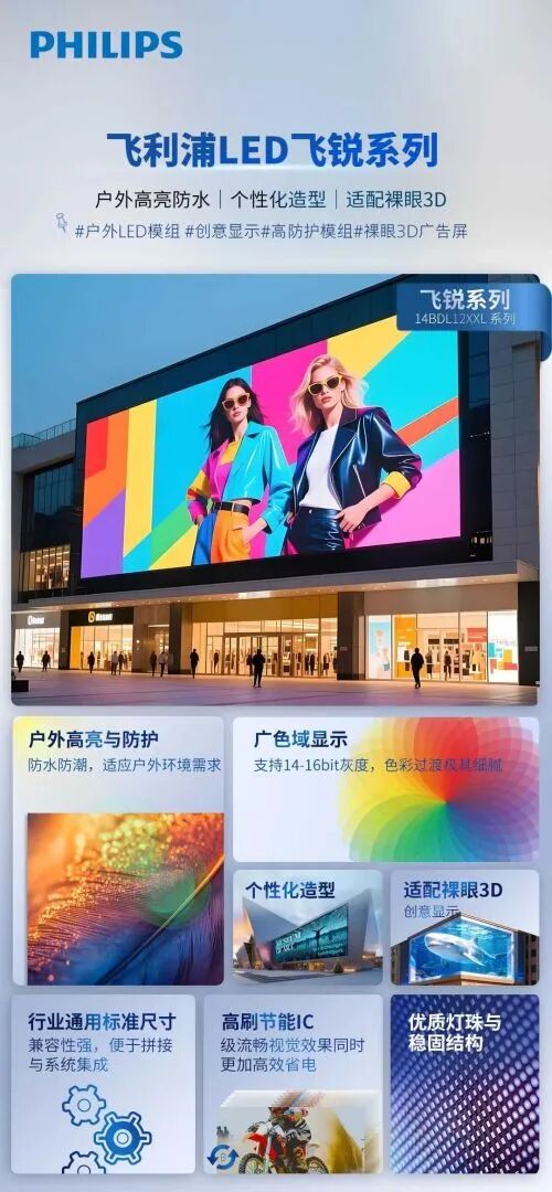 飞利浦商业显示LED显示屏飞锐系列产品，武汉现货